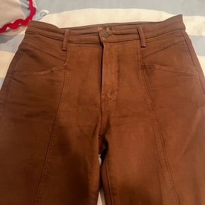 Mother skinny brown jeans